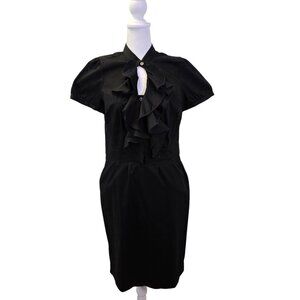 NWT The Limited Ruffle Accent Short Sleeve Sheath Dress Size 6